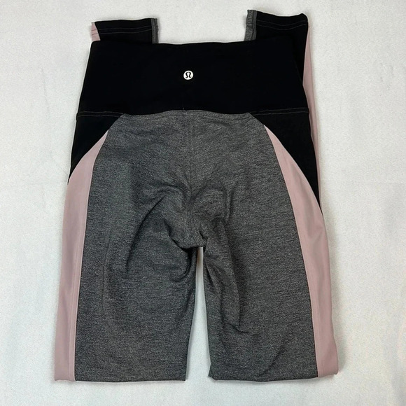 Lululemon Get‎ Going Train Tight *28" Heathered Black / Black / Smoky Blush - Picture 5 of 15